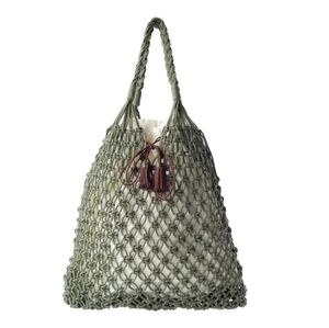 Leather Crochet Store Macrame Tote